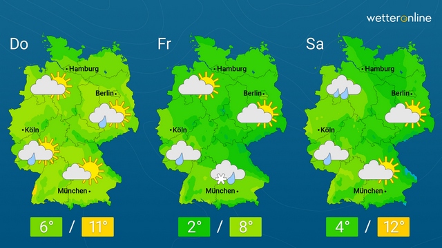 Zwischenhoch zum Wochenende