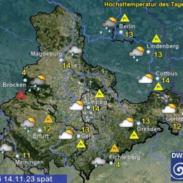 Sachsen-Anhalt Wetter am Dienstag