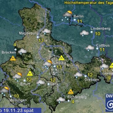 Sachsen-Anhalt Wetter am Sonntag