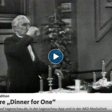 TV Klassiker zu Silvester: 60 Jahre „Dinner for One“ (Das Erste  17:40 – 18:00 Uhr)