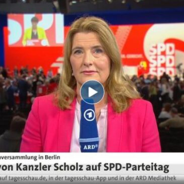 Informationen zum SPD Parteitag von Tina Hassel, Leiterin ARD-Hauptstadtstudio