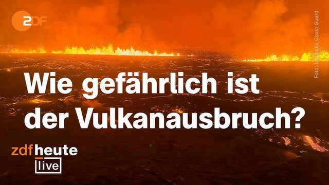 Vulkanausbruch auf Island: So heftig ist die Eruption | ZDFheute live