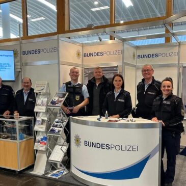 Bundespolizei auf der Reisemesse „TOURISMA & Caravaning“ 2024 in Magdeburg