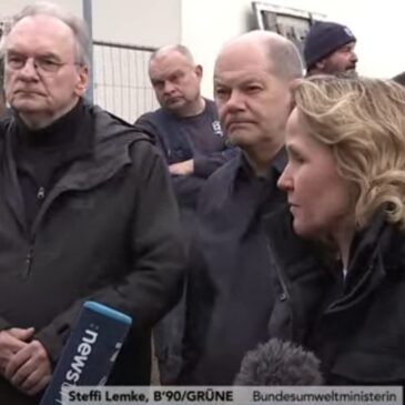 Aktiver Livestream seit 7 Minuten / Hochwasser: Scholz, Lemke und Haseloff zur Hochwasserlage in Deutschland