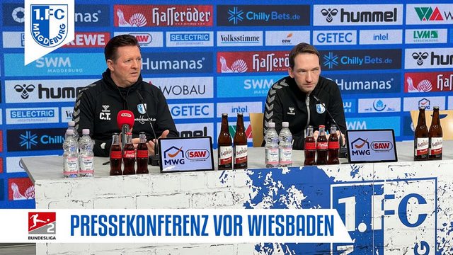 FCM-tv: Pressekonferenz vor dem Heimspiel gegen SV Wehen Wiesbaden