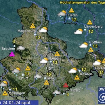 Sachsen-Anhalt Wetter am Mittwoch