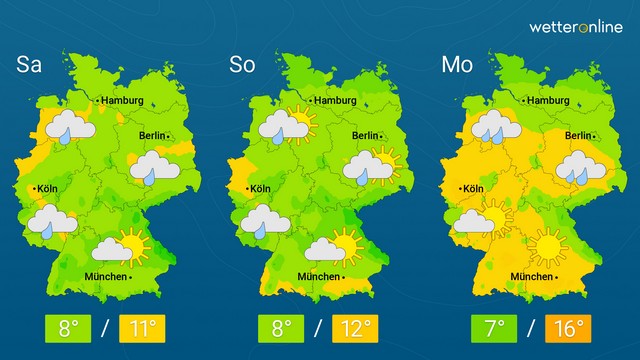 Tiefs bringen wieder mehr Regen