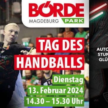 SC Magdeburg beim Tag des Handballs im Börde Park