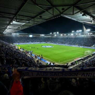 Flutlicht-Knaller in der ausverkauften MDCC-Arena: 1. FC Magdeburg gegen FC Schalke 04