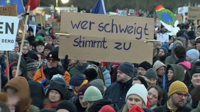 Massenproteste in Deutschland: Erneut Demos gegen rechts geplant