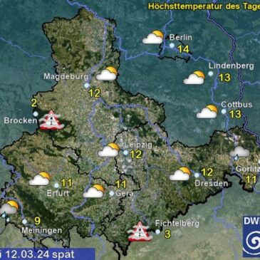 Sachsen-Anhalt Wetter am Dienstag