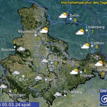 Sachsen-Anhalt Wetter am Dienstag
