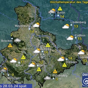 Sachsen-Anhalt Wetter am Donnerstag