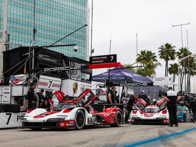 Bester Porsche 963 auf den Straßen von Long Beach in zweiter Startreihe