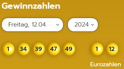 Eurojackpot: Zahlen & Quoten der Freitags-Ziehung / 219.544 Euro gehen nach Sachsen-Anhalt