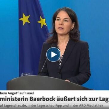 Eskalation in Nahost: Stellungnahme von Bundesaußenministerin Baerbock