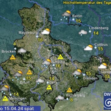 Sachsen-Anhalt Wetter am Montag