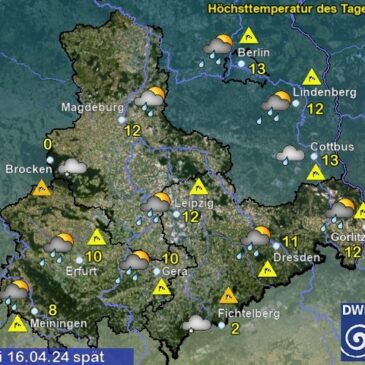 Sachsen-Anhalt Wetter am Dienstag