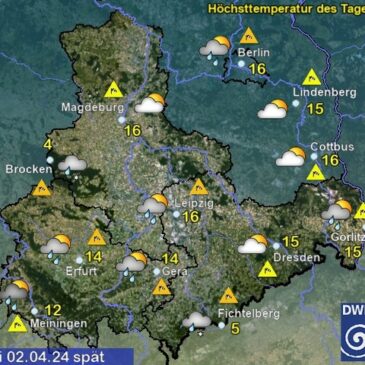 Sachsen-Anhalt Wetter am Dienstag