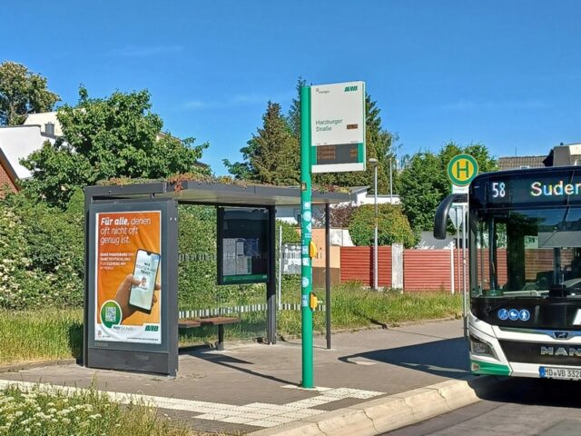 Gründach: Musterbeispiel für die Bepflanzung von Fahrgastunterständen