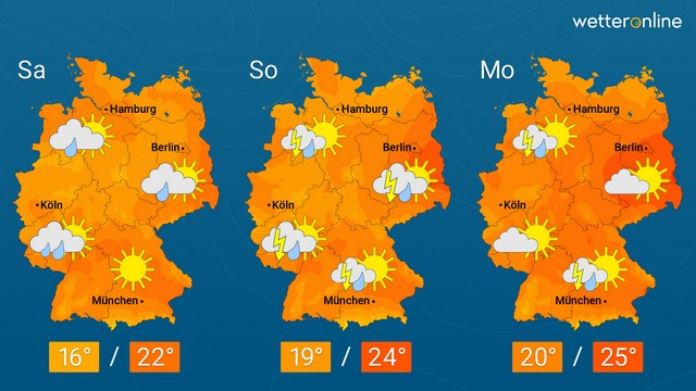 Über Pfingsten hinaus sehr wechselhaft