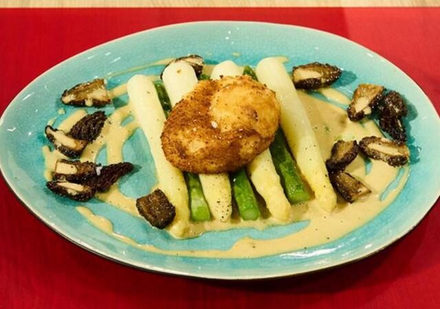 Die Küchenschlacht: Gebackenes Ei „Wiener Art“ mit Morcheln vom 31. Mai 2024