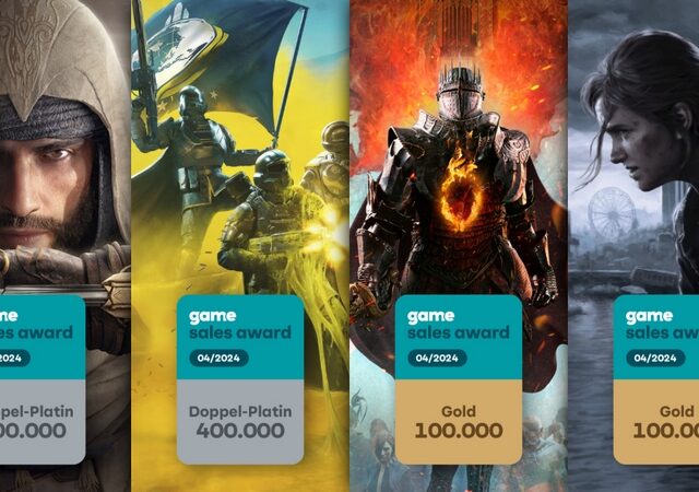 Vom Weltraum über Bagdad bis in riesige Fantasy-Reiche und in die Postapokalypse: Die game Sales Awards im April
