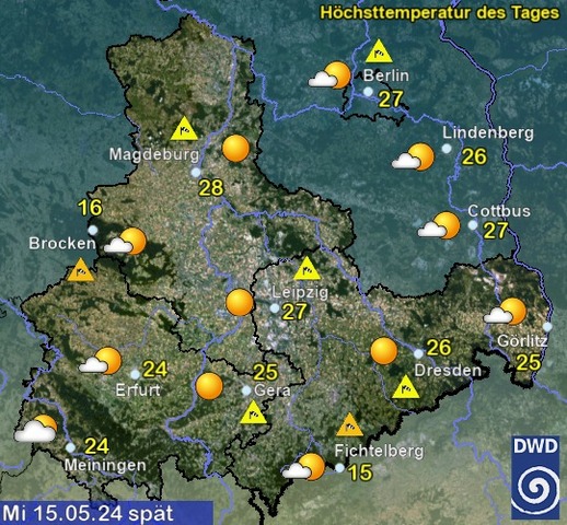 Sachsen-Anhalt Wetter am Mittwoch