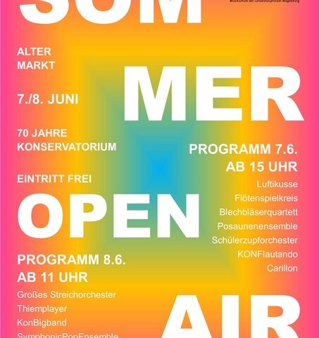 Telemann-Konservatorium präsentiert sommerliches Programm auf dem Alten Markt