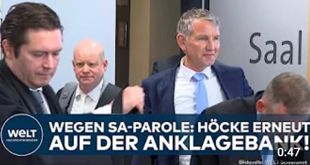BJÖRN HÖCKE: „Alles für Deutschland!“ Thüringer AfD-Chef wegen Nazi-Parole erneut vor Gericht!
