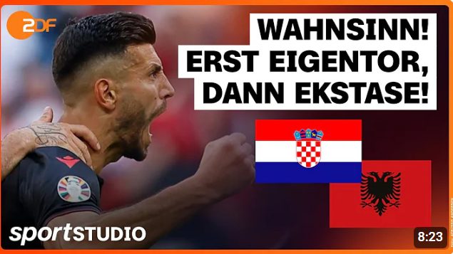 Kroatien – Albanien Highlights | UEFA EURO 2024 | sportstudio