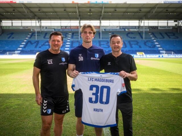 Torhüter Noah Kruth verlängert Vertrag vorzeitig beim 1. FC Magdeburg