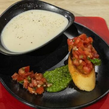 Die Küchenschlacht: Weiße Tomatensuppe vs. Stangenbrot / Tagesmotto vom 18. Juni 2024: Vorspeise
