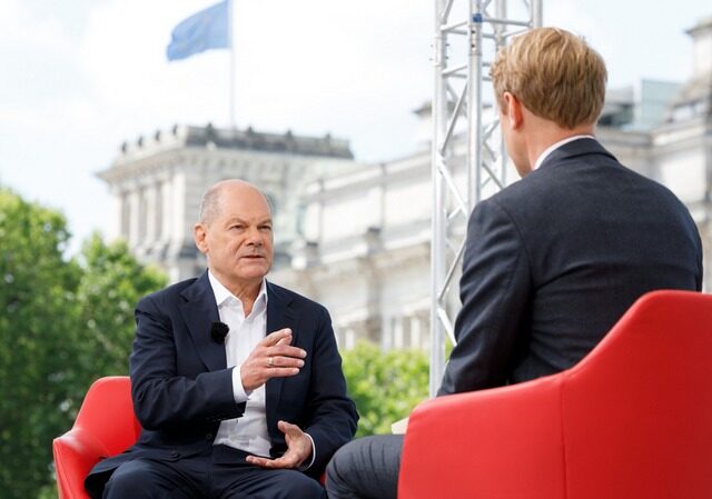 ARD-Sommerinterview mit Olaf Scholz, Bundeskanzler