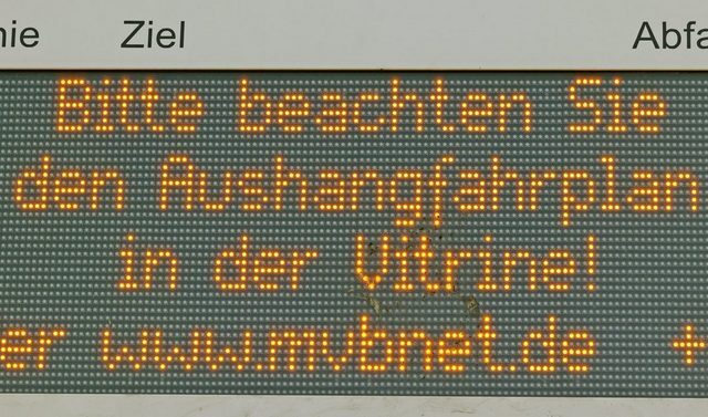 Digitale Anzeiger an den Haltestellen bleiben einen Tag lang aus