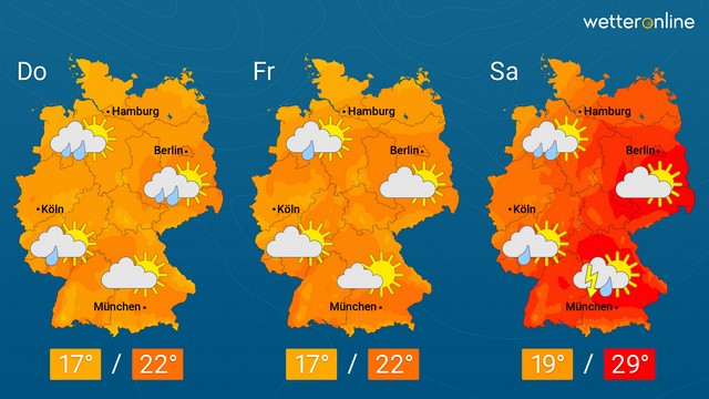 Wieder wärmer mit Gewittergefahr