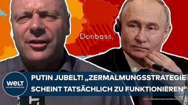 UKRAINE-KRIEG: Putin jubelt! Russische „Zermalmungsstrategie scheint tatsächlich zu funktionieren!“