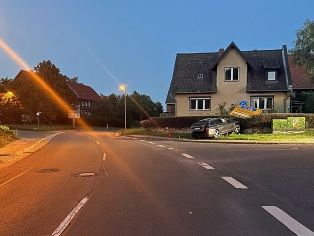 27.000 Euro Schaden bei Verkehrsunfall unter Alkoholeinwirkung