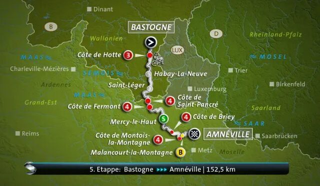 Livestream ab 14:10 Uhr: Tour de France der Damen – 5. Etappe: Bastogne – Amneville (152,5 km) (Das Erste 14:10 – 16:10 Uhr)