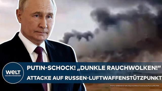 UKRAINE-KRIEG: Putin-Schock! „Dunkle Rauchwolken!“ Attacke auf Luftwaffenstützpunkt in Wolgograd!