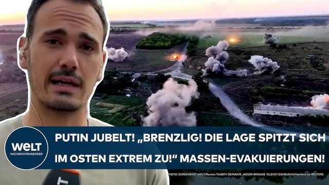 UKRAINE-KRIEG: Putin jubelt! „Brenzlig! Lage spitzt sich im Osten extrem zu!“ Massen-Evakuierungen!