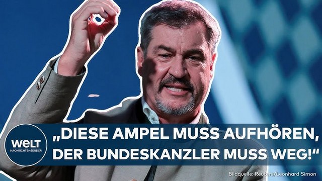 GILLAMOOS: „Ampel ist eine rauchende Ruine!“ Markus Söder rechnet mit der Bundesregierung ab!