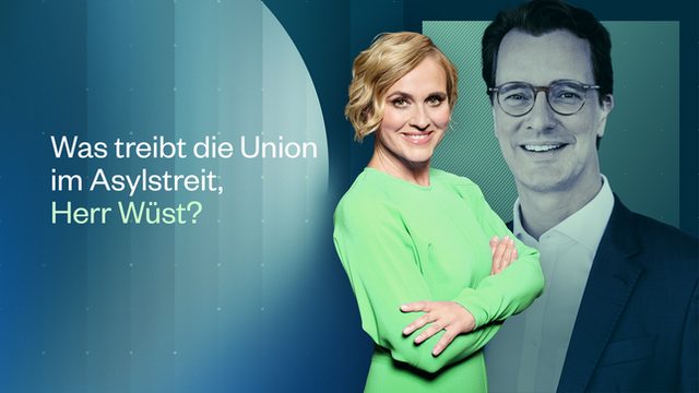 Caren Miosga – Was treibt die Union im Asylstreit, Herr Wüst? (Das Erste  21:45 – 22:45 Uhr)