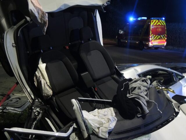 Rettungshubschrauber im Einsatz: Schwerer Verkehrsunfall auf der L72