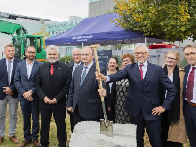 Für einen Gesundheitscampus der Zukunft – Spatenstich für den „Neuen Campus Zentralklinikum“ in Magdeburg gesetzt