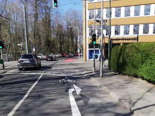 Landeshauptstadt schnürt Sicherheitspaket für den Radverkehr in der Großen Diesdorfer Straße / Erste Kommune in Sachsen-Anhalt mit Leipziger Kombispur