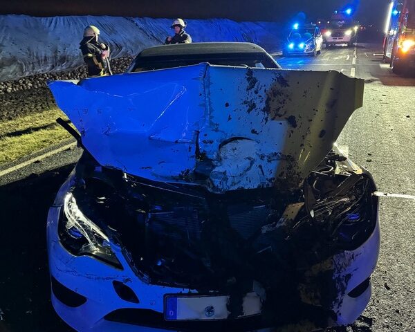 Verkehrsunfall mit Personenschaden auf der Landesstraße 81