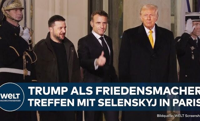 DONALD TRUMP FORDERT WAFFENRUHE: Trump und Selenskyj sprechen in Paris über Frieden in der Ukraine!
