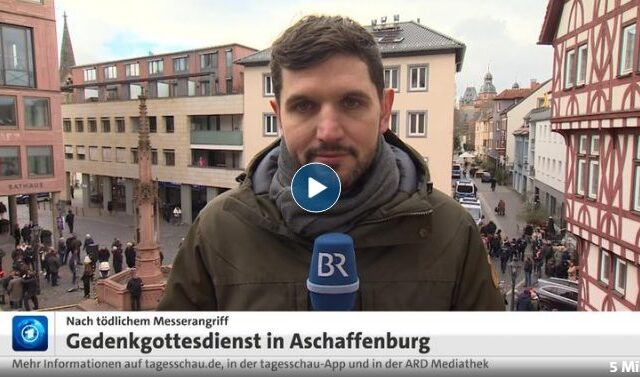 Gottesdienst in Aschaffenburg: Dazu ARD-Korreskondent Pirmin Breninek