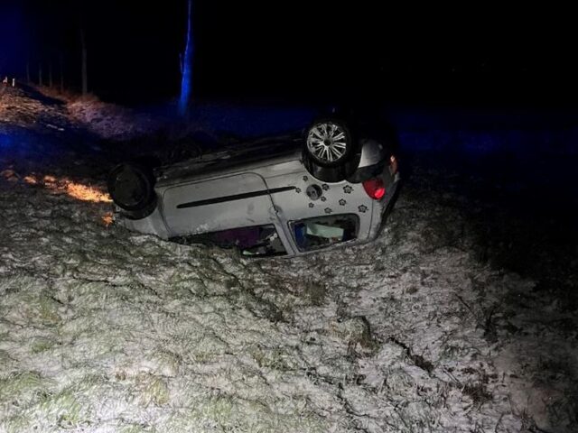 Glätteunfall auf der L15